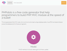 Tablet Screenshot of phpistols.com